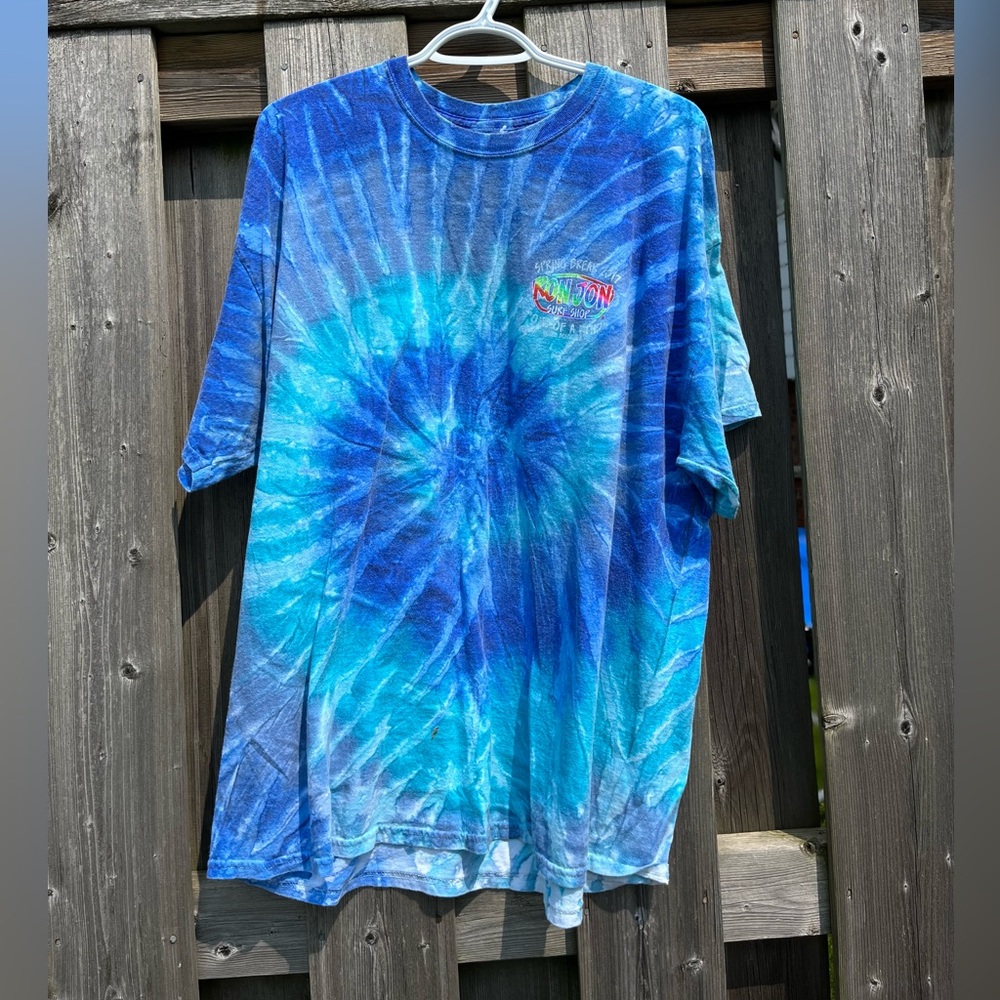 Blue tie dye Ron John shirt